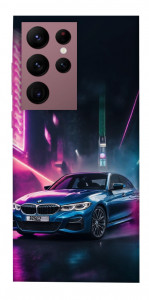 Чехол Неоновое BMW для Galaxy S22 Ultra