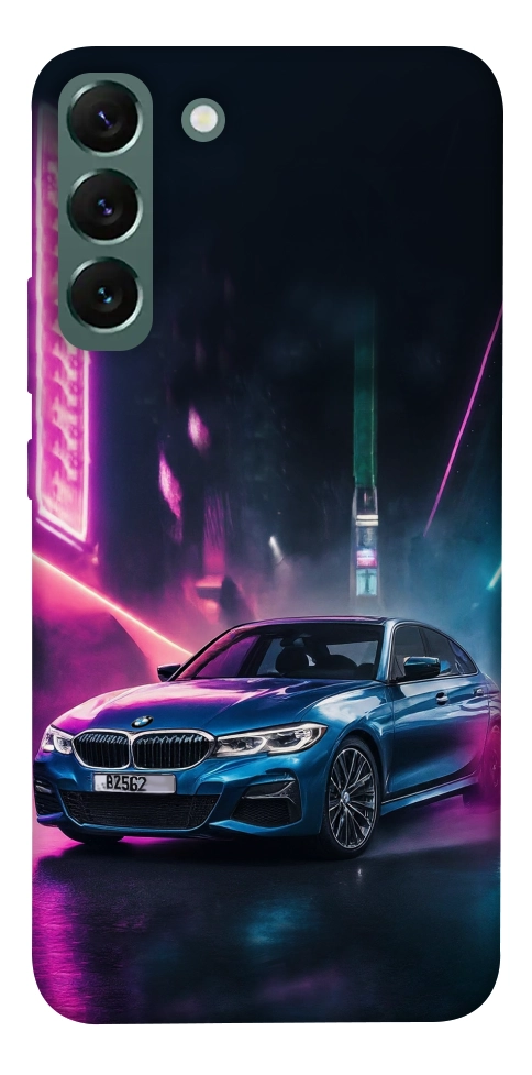 Чехол Неоновое BMW для Galaxy S22+