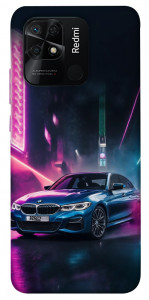 Чехол Неоновое BMW для Xiaomi Redmi 10C