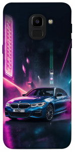 Чехол Неоновое BMW для Galaxy J6 (2018)