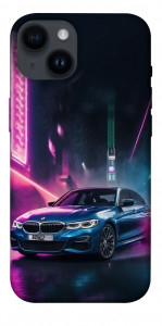 Чехол Неоновое BMW для iPhone 14