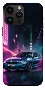 Чехол Неоновое BMW для iPhone 14 Pro Max