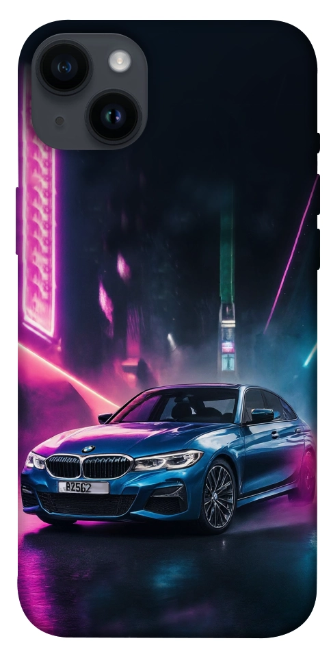 Чехол Неоновое BMW для iPhone 14 Plus