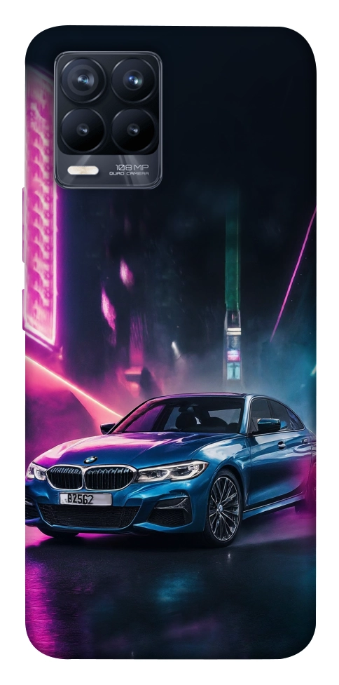 Чехол Неоновое BMW для Realme 8 Pro