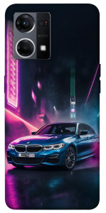Чехол Неоновое BMW для Oppo Reno 7 4G