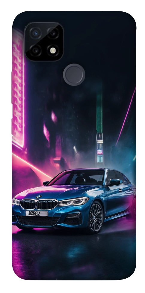 Чехол Неоновое BMW для Realme C21Y