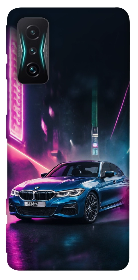 Чехол Неоновое BMW для Xiaomi Redmi K50 Gaming
