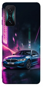 Чехол Неоновое BMW для Xiaomi Redmi K50 Gaming