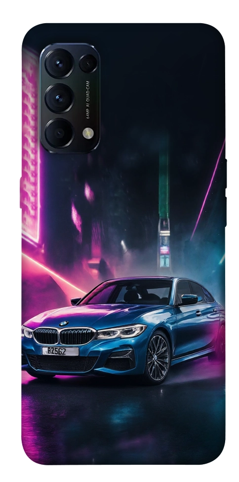 Чехол Неоновое BMW для Oppo Reno 5 4G