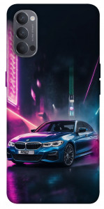 Чехол Неоновое BMW для Oppo Reno 4