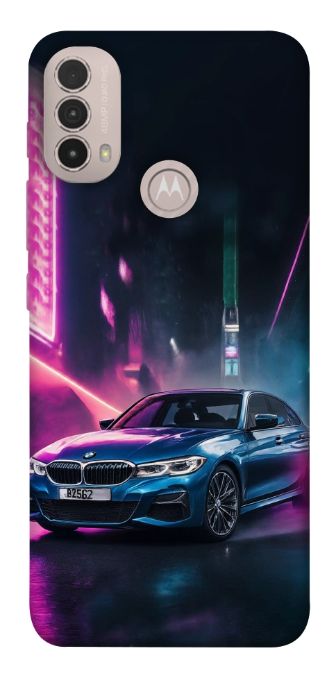 Чехол Неоновое BMW для Motorola Moto E40