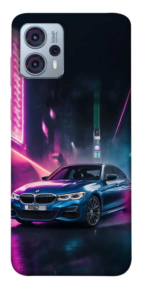Чехол Неоновое BMW для Motorola Moto G23