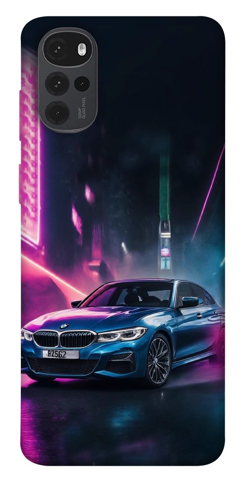 Чехол Неоновое BMW для Motorola Moto G22