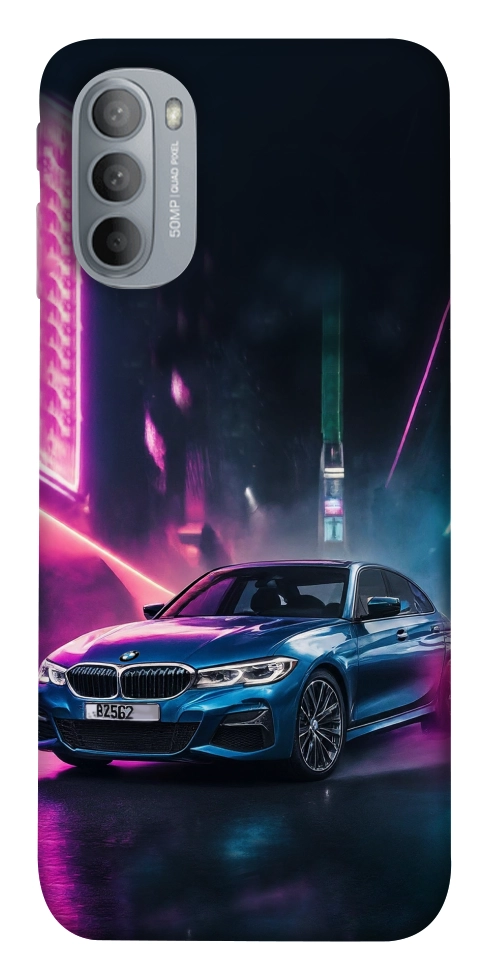 Чехол Неоновое BMW для Motorola Moto G31