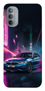Чехол Неоновое BMW для Motorola Moto G31