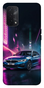 Чехол Неоновое BMW для Oppo A74 5G