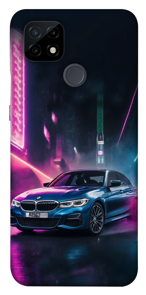 Чехол Неоновое BMW для Realme C21