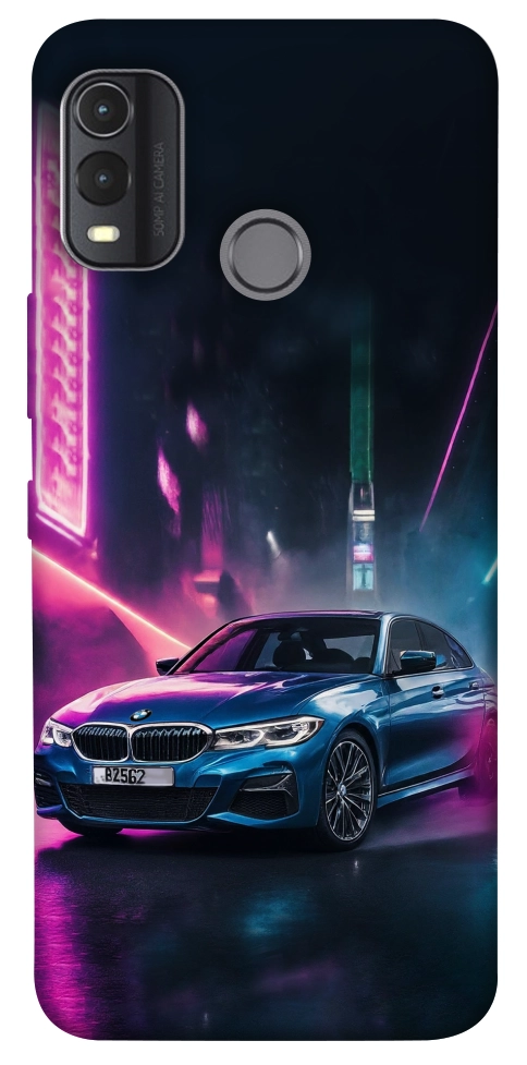 Чехол Неоновое BMW для Nokia G11 Plus