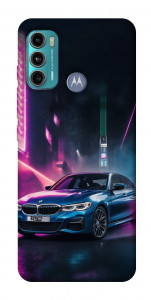 Чехол Неоновое BMW для Motorola Moto G60