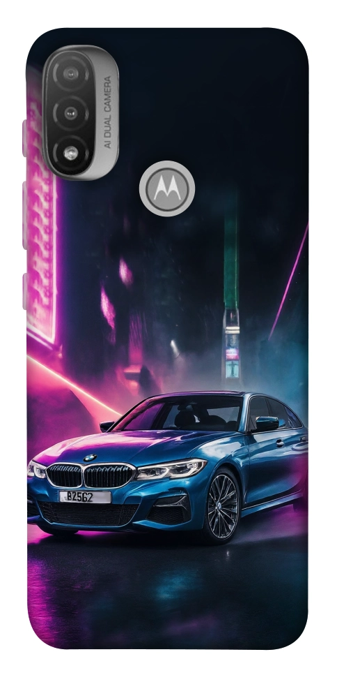 Чехол Неоновое BMW для Motorola Moto E20