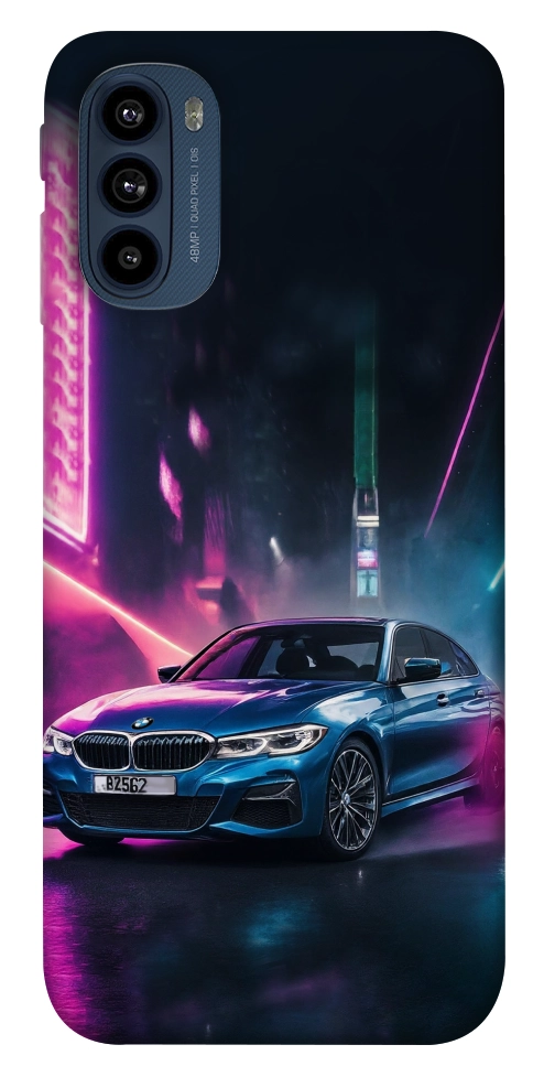 Чехол Неоновое BMW для Motorola Moto G41