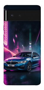 Чехол Неоновое BMW для Google Pixel 6