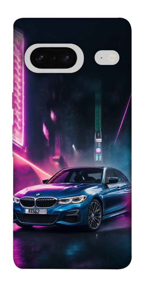 Чехол Неоновое BMW для Google Pixel 7