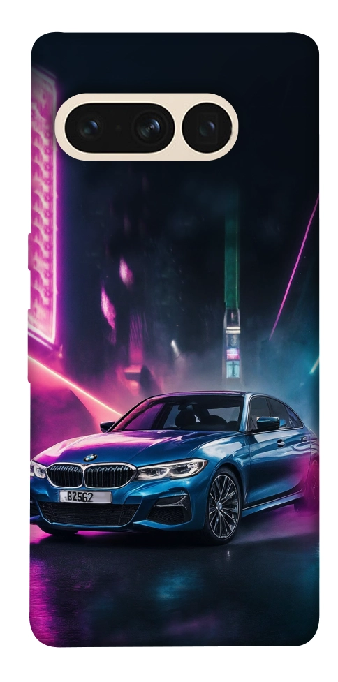 Чехол Неоновое BMW для Google Pixel 7 Pro