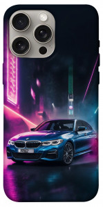 Чехол Неоновое BMW для iPhone 15 Pro Max