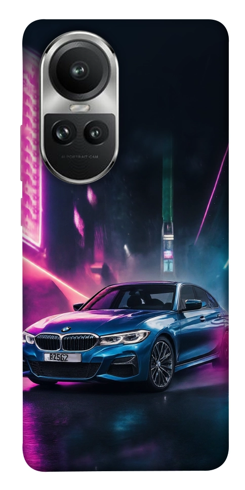 Чехол Неоновое BMW для Oppo Reno 10