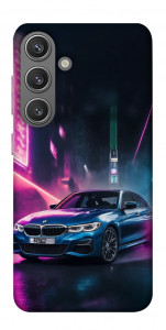 Чехол Неоновое BMW для Galaxy S24