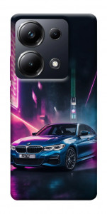 Чехол Неоновое BMW для Xiaomi Poco M6