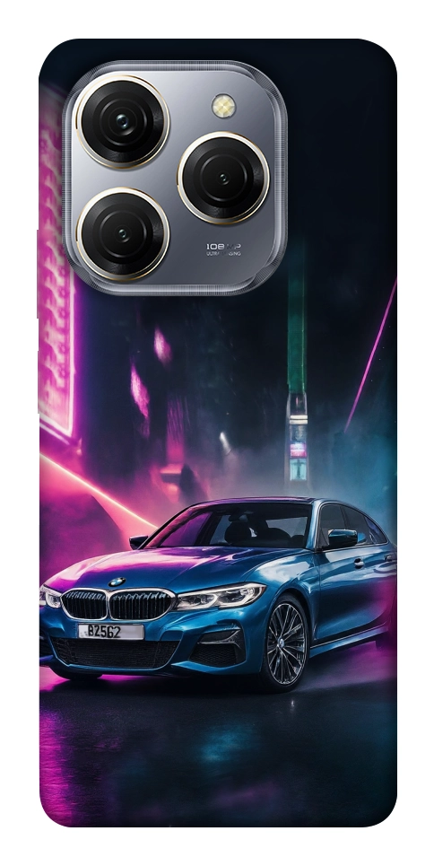 Чехол Неоновое BMW для TECNO Spark 20 Pro