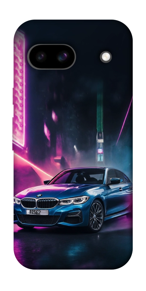 Чехол Неоновое BMW для Google Pixel 8a