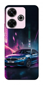 Чехол Неоновое BMW для Xiaomi Redmi 13 4G