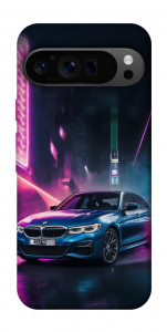 Чехол Неоновое BMW для Google Pixel 9 Pro