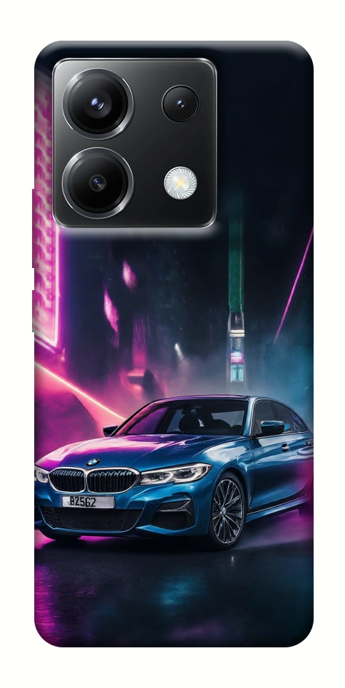 Чехол Неоновое BMW для Xiaomi Poco X6