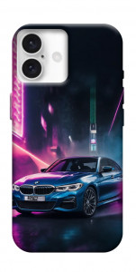 Чехол Неоновое BMW для iPhone 16