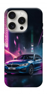Чехол Неоновое BMW для iPhone 16 Pro Max