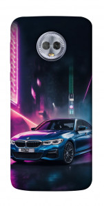 Чехол Неоновое BMW для Motorola Moto G6 Plus