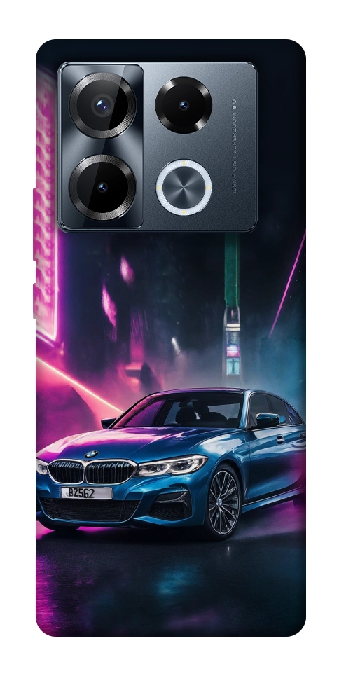 Чехол Неоновое BMW для Infinix Note 40 Pro 4G
