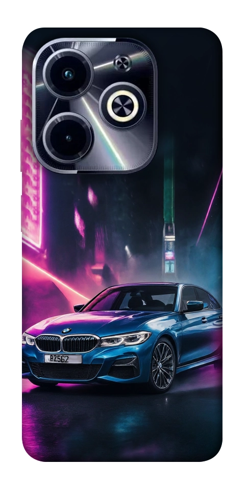 Чехол Неоновое BMW для TECNO Spark Go 2024