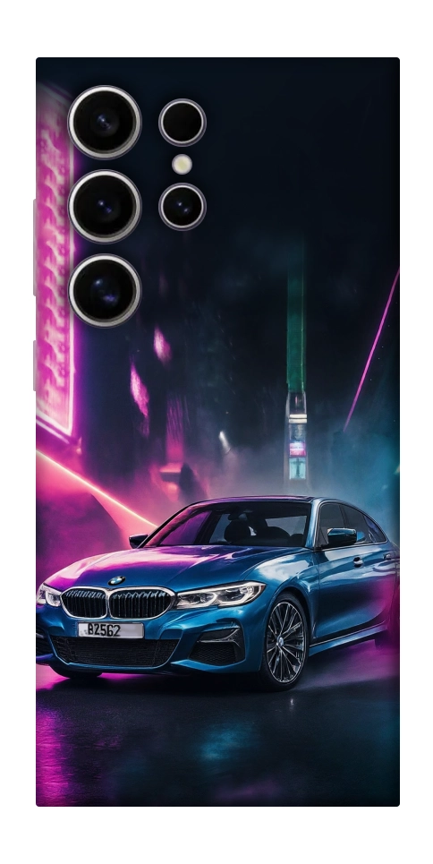Чехол Неоновое BMW для Galaxy S25 Ultra