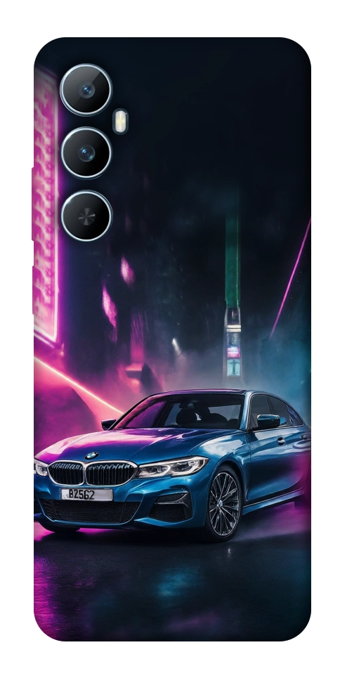 Чехол Неоновое BMW для Realme C65 4G