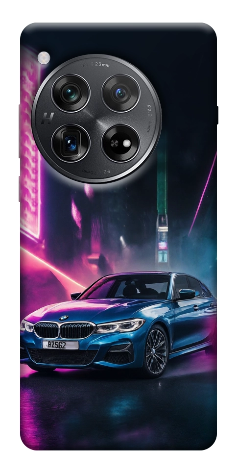 Чехол Неоновое BMW для OnePlus 12