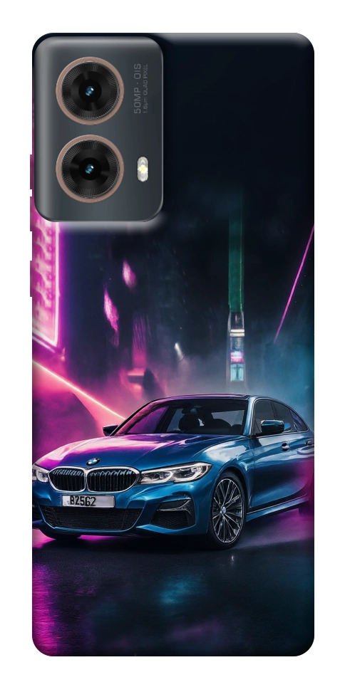Чехол Неоновое BMW для Motorola Moto G85