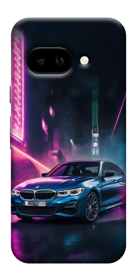 Чехол Неоновое BMW для Google Pixel 9a