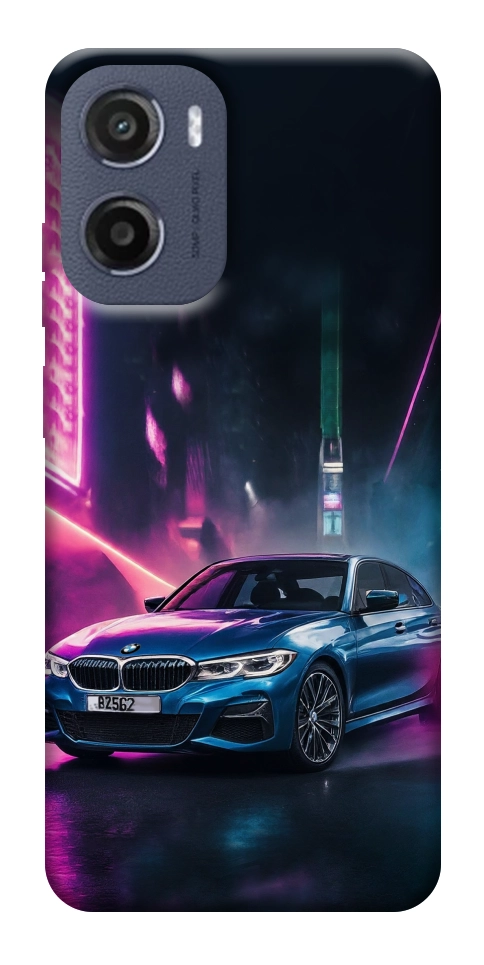 Чехол Неоновое BMW для Motorola Moto E15