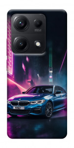 Чехол Неоновое BMW для Xiaomi Redmi Note 14S