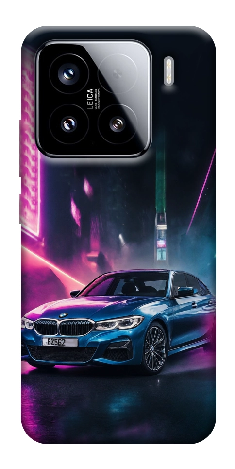 Чехол Неоновое BMW для Xiaomi 15
